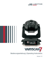 JB-Lighting Varyscan7 Operating Instructions Manual