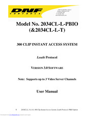 DNF Controls 2034CL-L-PBIO User Manual
