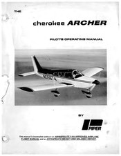 Piper CHEROKEE ARCHER Pilots Operating Manual