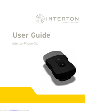 Interton Phone Clip User Manual