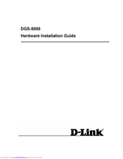 D-Link dgs-8000 SERIES Hardware Installation Manual