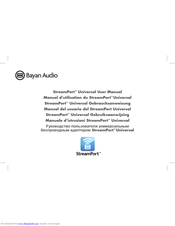 Bayan Audio StreamPort Universal User Manual