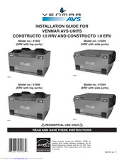 Venmar 41502 Installation Manual