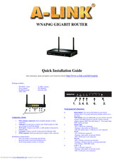 A-Link WNAP4G Quick Installaion Manual
