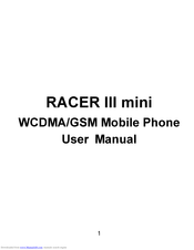 Zte RACER III mini User Manual