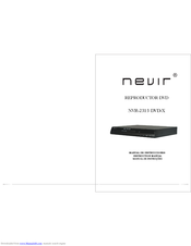 Nevir NVR-231 3 DVD-X Instruction Manual