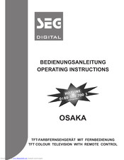 Seg osaka Operating Instructions Manual