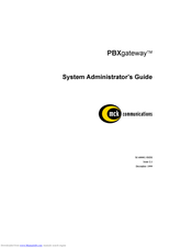 MCK PBXgateway Administrator's Manual