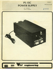 VHF Engineering PS-15C Instruction Manual