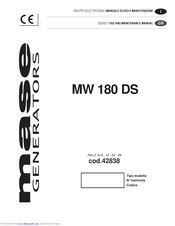 Mase Generators MW 180 DS Owner's Manual
