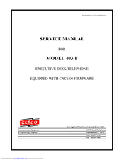 CEECO 403-F Service Manual