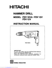 Hitachi FDV 16VA Instruction Manual