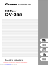 Pioneer DV-355 Operating Instructions Manual