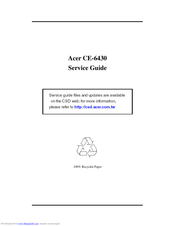 Acer CE-6430 Service Manual