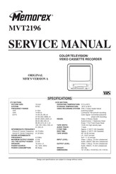 Memorex MVT2196 Service Manual