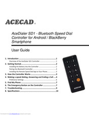 Acecad acedialer SD1 User Manual