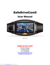 American Bus Video SafeDriveCam5 User Manual
