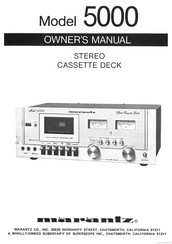 Marantz 5000 Owner's Manual
