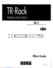 Korg TR-RACK Manuals | ManualsLib
