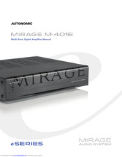 Autonomic Mirage m-401e Manual