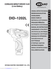 Keyang DID-1202L Original Instruction Manual