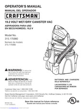 Craftsman 315.175980 Operator's Manual
