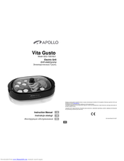 Apollo VITA GUSTO GEG-1500-BLK Instruction Manual