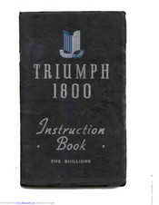 Triumph 1800 1951 Instruction Book