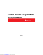 Texas Instruments DM365 Getting Started Manual