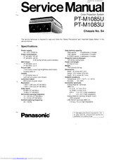 Panasonic PT-M1083U Service Manual