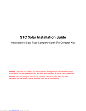 STC Solar SPA Collector Kit Installation Manual