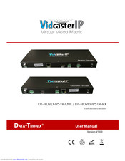 Data-Tronix VidcasterIP DT-HDVD-IPSTR-ENC User Manual