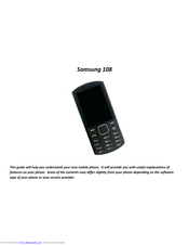 Samsung 108 User Manual