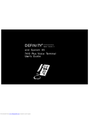 avaya definity 7410 plus User Manual