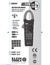 Klein tools CL210 Manuals | ManualsLib