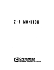 Cromemco Z-l Monitor User Manual