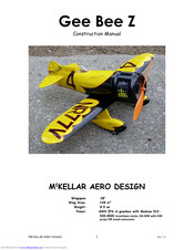 McKELLAR AERO DESIGN Gee Bee Z Construction Manual