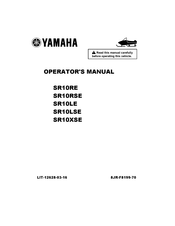 Yamaha SR10RE Operator's Manual
