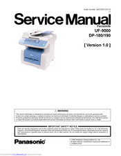 Panasonic DP-180/190 Service Manual