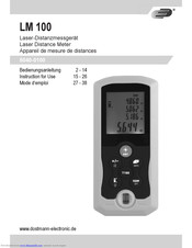 Dostmann Electronic LM 100 Instructions For Use Manual