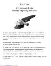Home Depot PS07214 Assembly & Operating Instructions