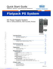 Eltek PRS Quick Start Manual