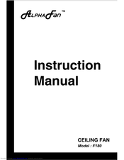 ALPFA FAN F180 Instruction Manual