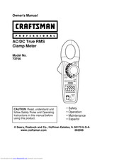 Craftsman 73756 Owner's Manual