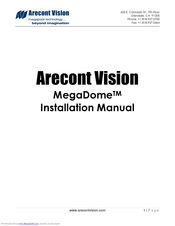 Arecont Vision megadome Installation Manual