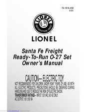 Lionel Santa Fe Freight O-27 Owner's Manual