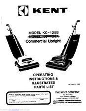 KENT KC-125B Operating Instructions & Illustrated Parts List