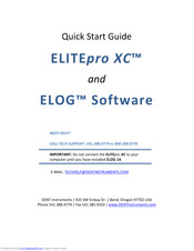 DENT Instruments ELITEpro XC Quick Start Manual