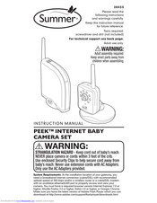 Summer PEEK INTERNET BABY CAMERA SET Instruction Manual