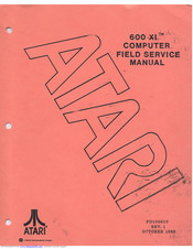 Atari 600XI Field Service Manual